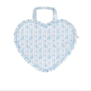Stoney Clover Lane High Tea Printed Ruffle Fine China - Large heart purse
